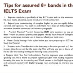 8 band IELTS Score